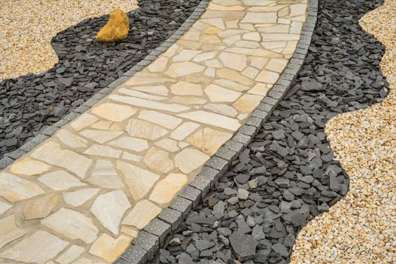 Garden path and paving installation in Batchworth