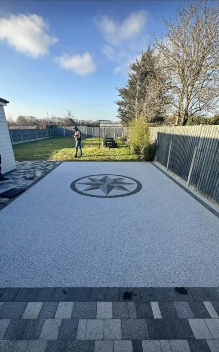 large resin driveway