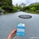 large silver resin driveway