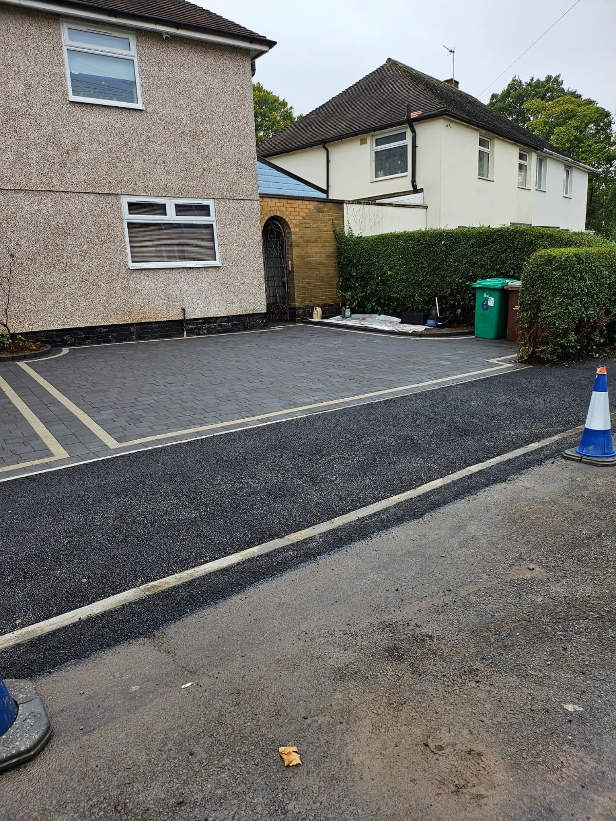 Driveway installation in Aldenham